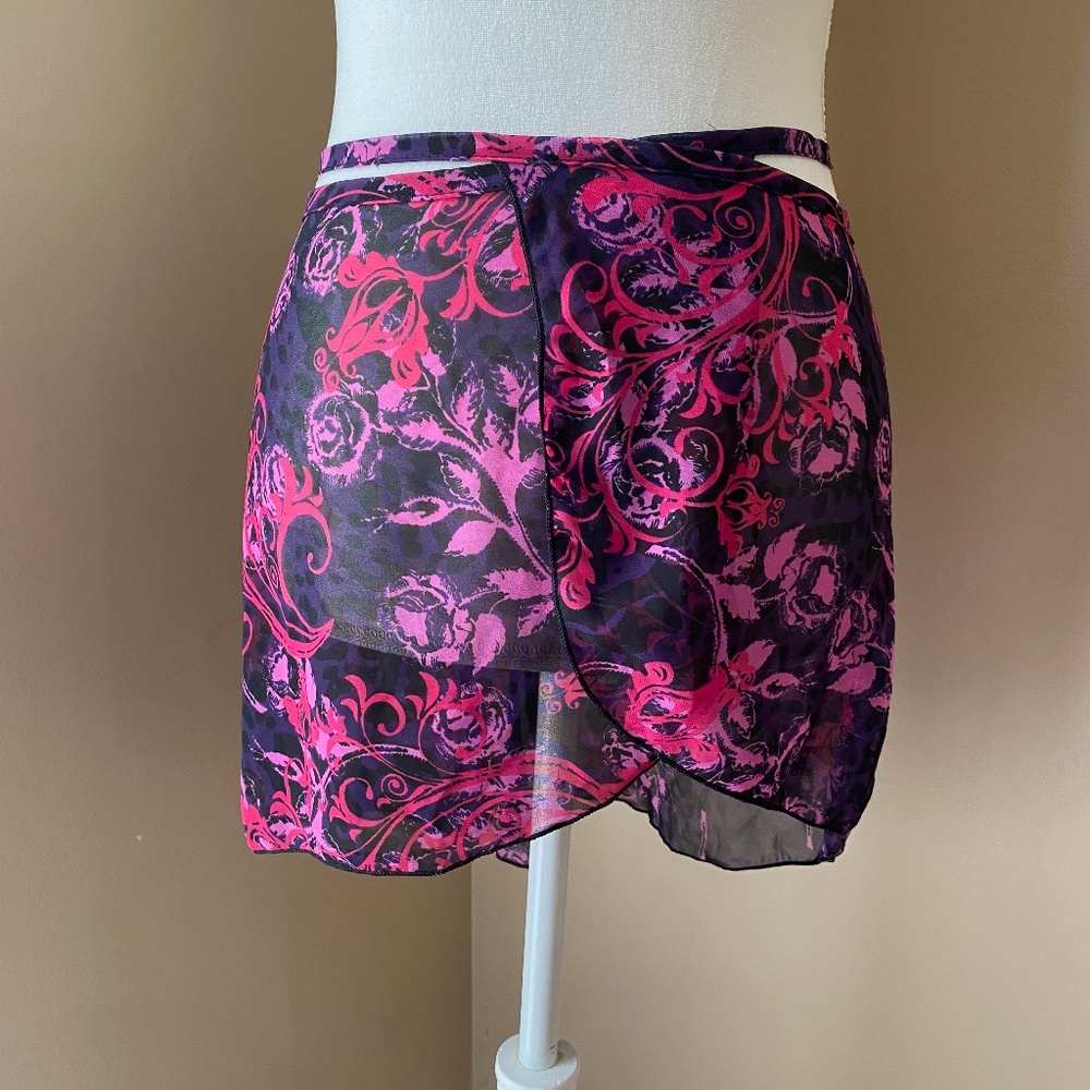 Capezio Georgette Wrap Dance Skirt, Multicolor